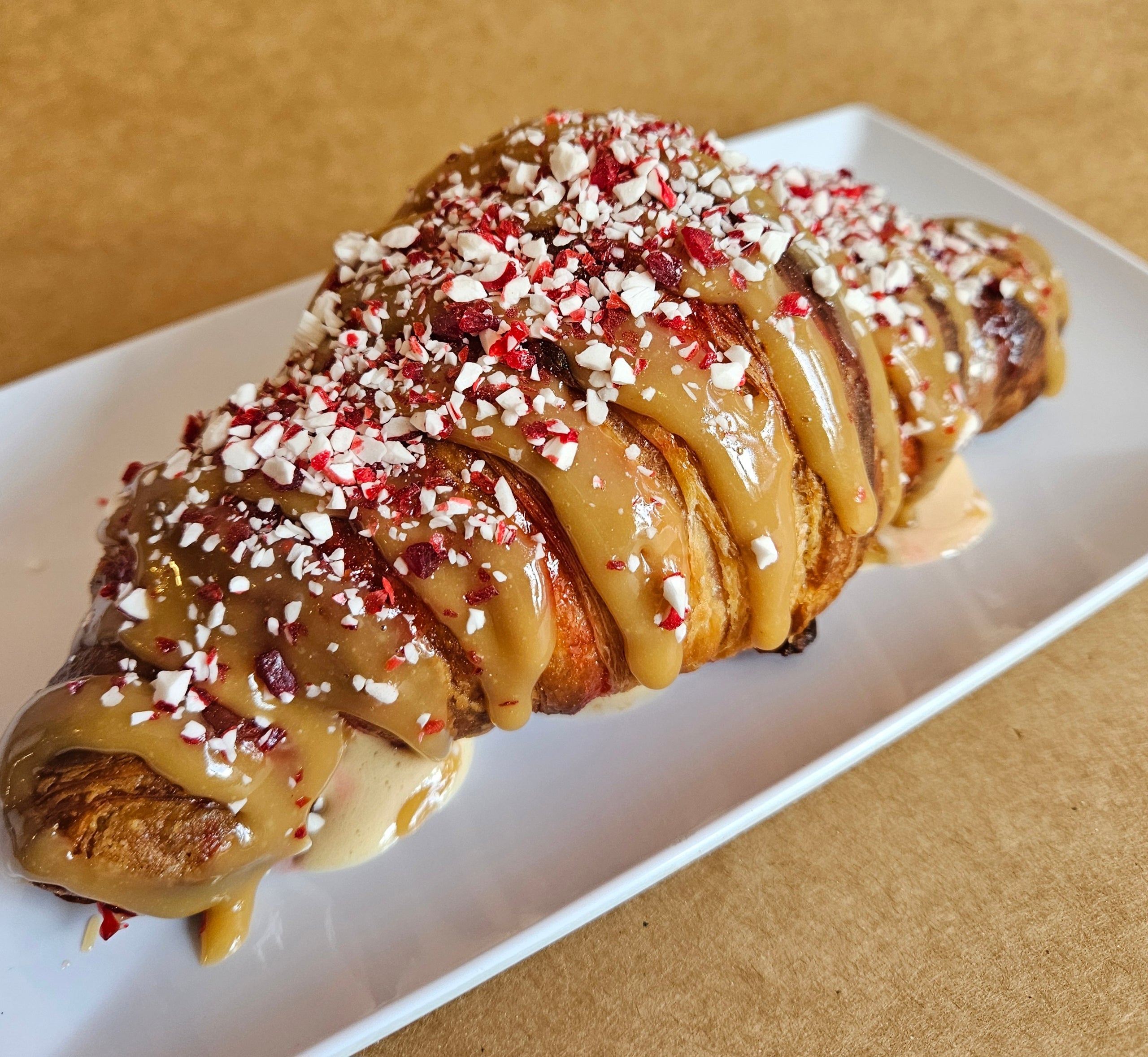 December Croissant club White Chocolate Peppermint Mocha Happy